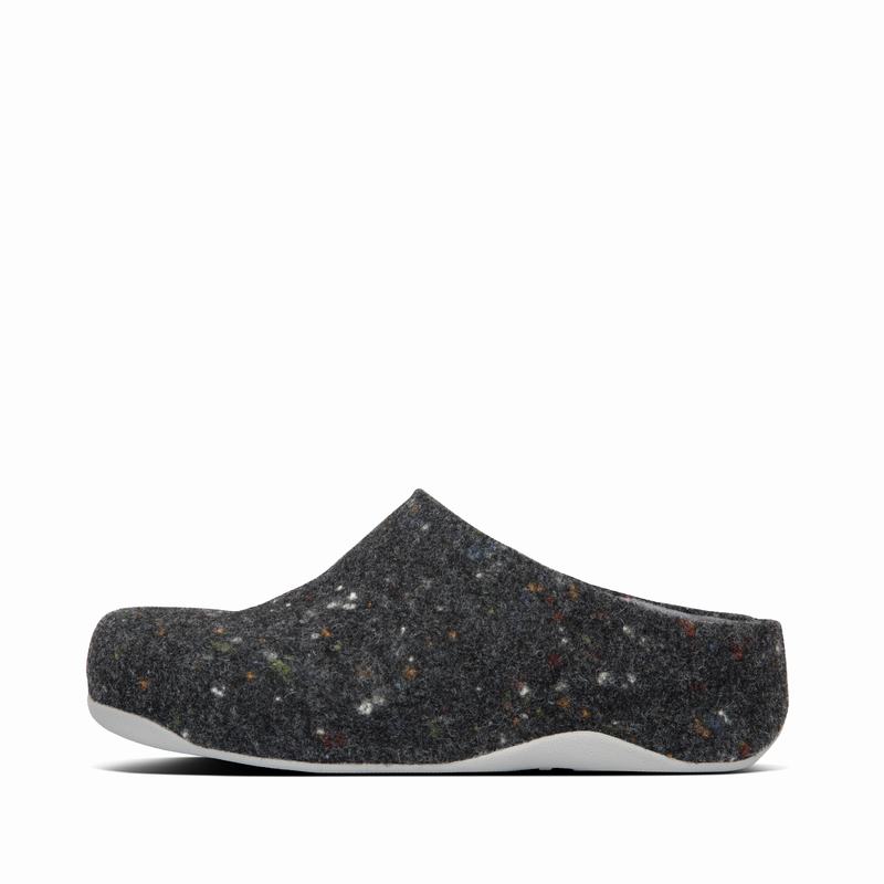 FitFlop Shuv Wool Grau - FitFlop Clogs Damen Schweiz [KLEO-70951]